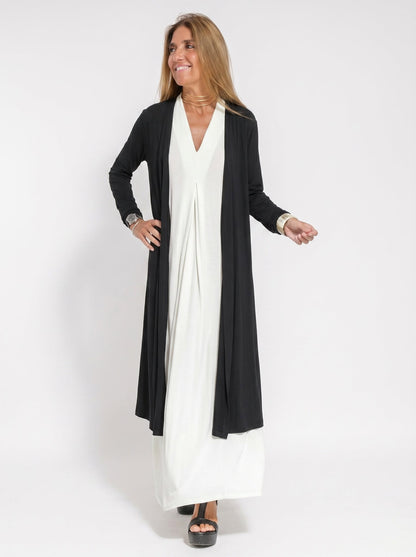 Robe longue élégante avec cardigan offert